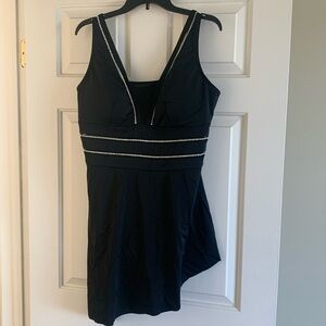 Brand new Swimsuits for All asymmetric swim dress.